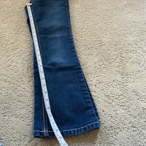 Boom Boom Girls jeans size 8 cute rear button pockets western country denim - Picture 10 of 10